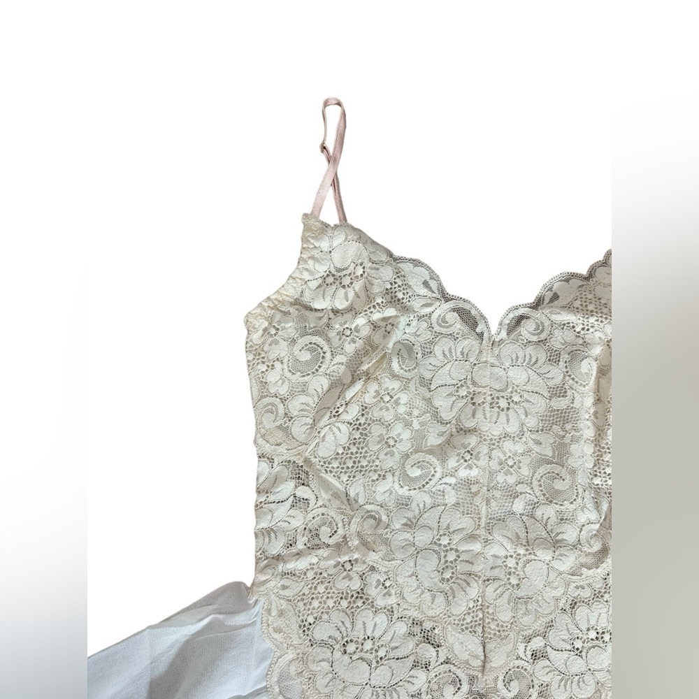 Free People Revolve HAH Sexy Maid to Wear Bodysuit in Blanc Lace Sz Small NWT - Picture 8 of 15